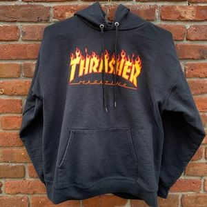 Black Thrasher Hoodie Sweatshirt